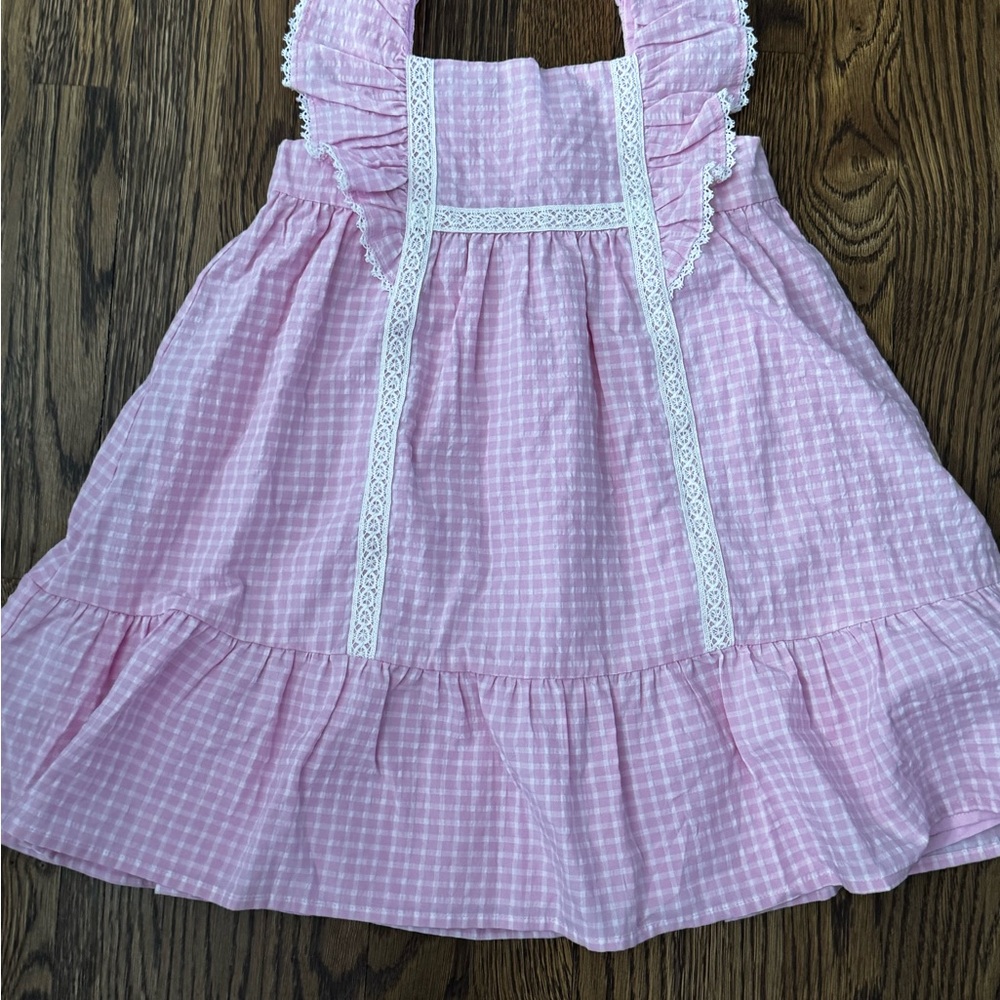 Janie and Jack Pink Checkered Dress